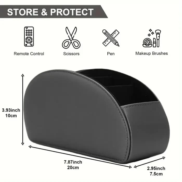 Boîte de rangement pour télécommandes à 5 compartiments