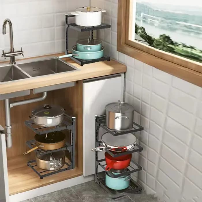 Support de rangement pour cuisinière multicouche