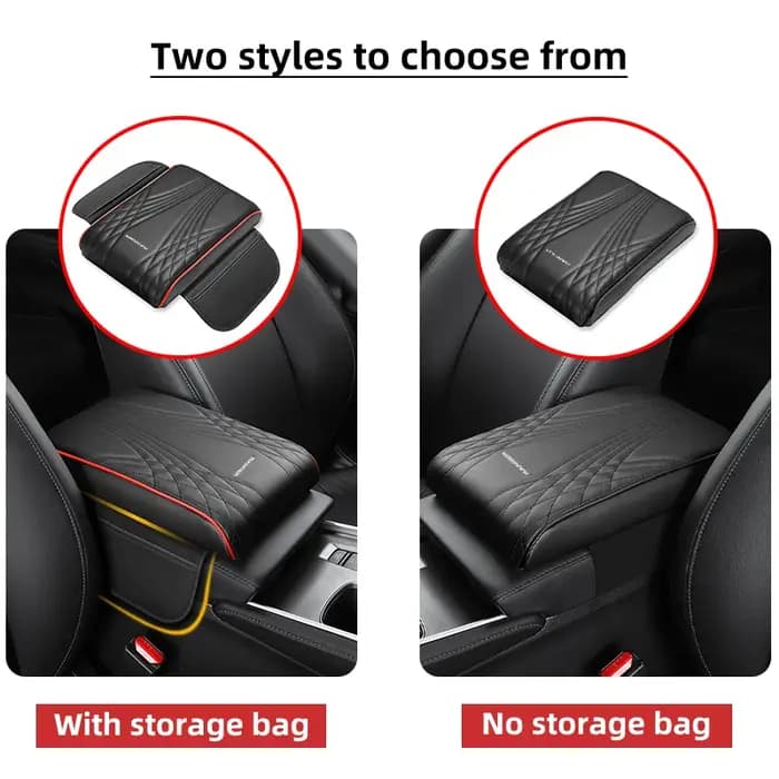 Coussin de Protection pour Accoudoir Central de Voiture avec Sac de Rangement
