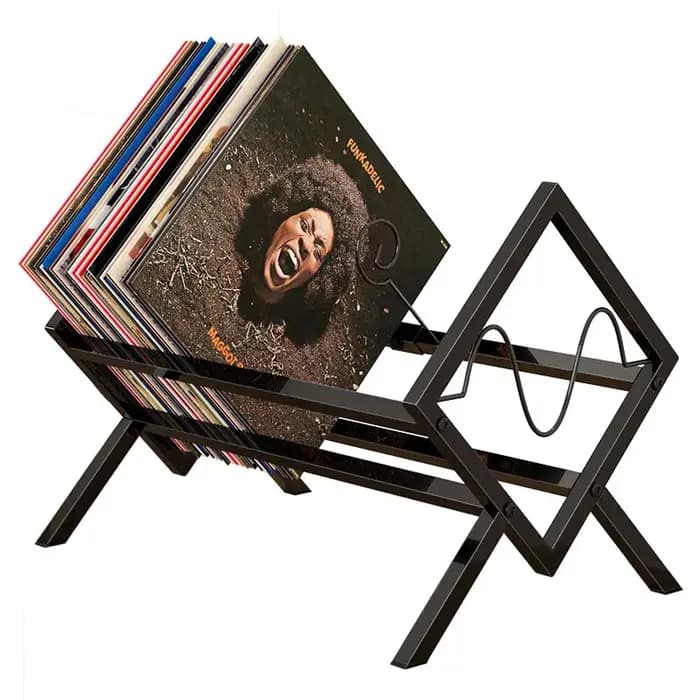 Porte-disques en vinyle pour livres de bureau