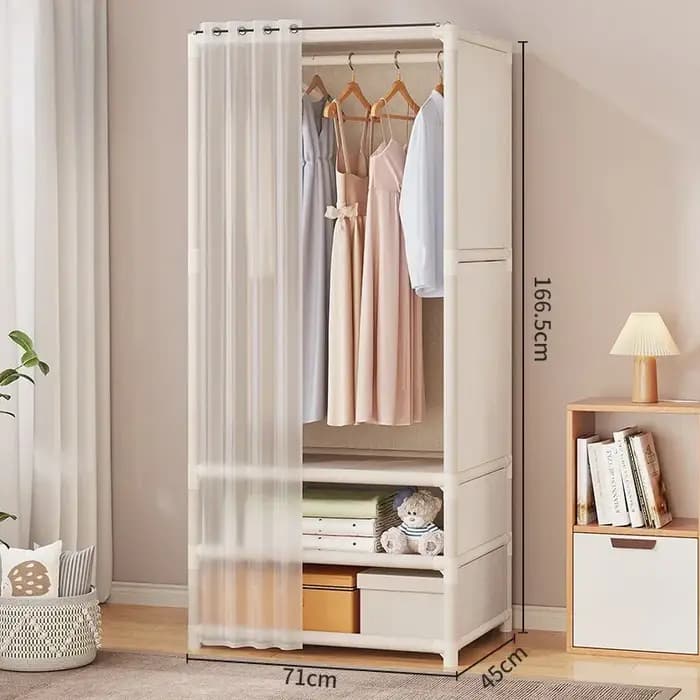 Armoire pliable de grande capacité pour dortoir et chambre à coucher