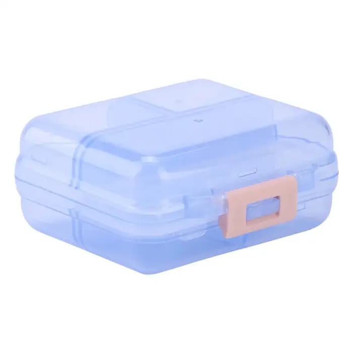 Boîte à pilules avec 7 compartiments, organiseur de médicaments compact, boîte à comprimés avec couvercle hermétique, boîte à pilules hebdomadaire durable