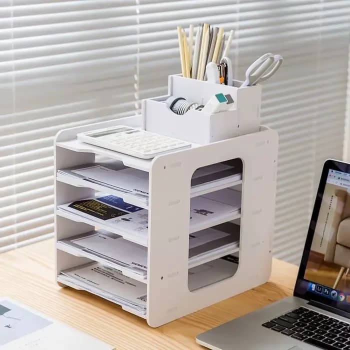 Support de rangement de bureau pour papier A4