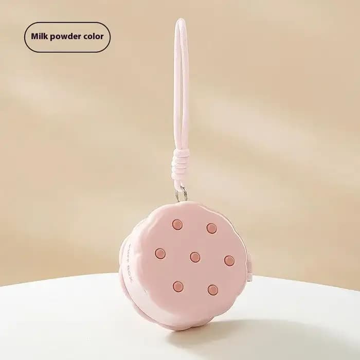 Boîte de rangement multifonctionnelle en forme de biscuit