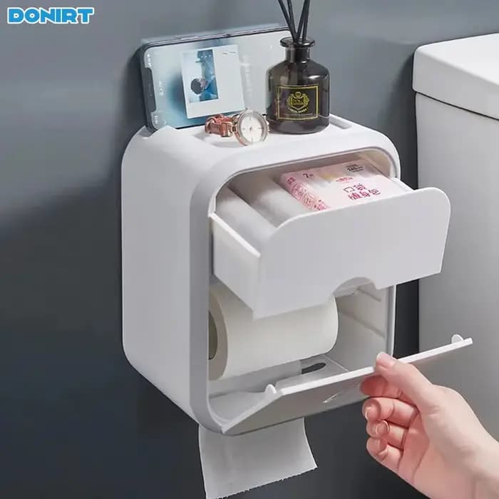 Porte-rouleau de papier toilette avec fenêtre de visualisation