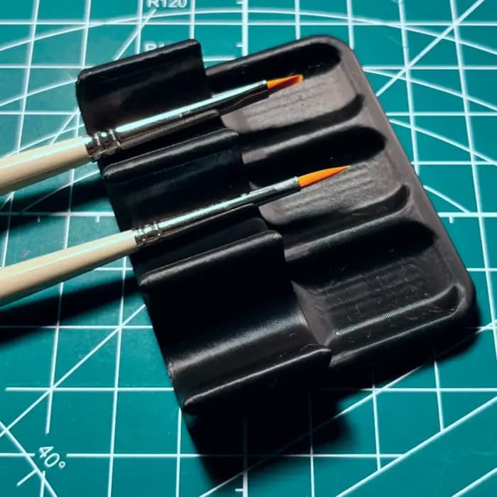 Boîte de rangement pour pinceaux en plastique