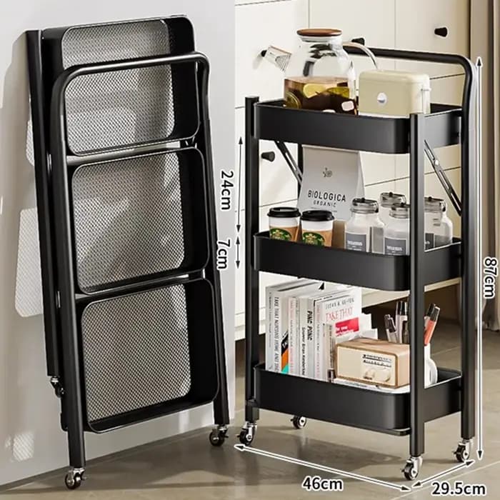 Supports de cuisine modernes, supports pliants amovibles, supports d'étagères simples à 3 niveaux, a