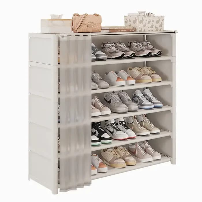 Organisateur de chaussures, armoire de rangement, étagère à chaussures, meuble à chaussures multicouche, armoires à chaussures économiques anti-poussière, armoires à assembler