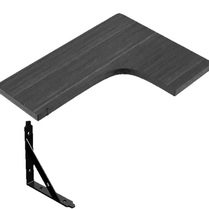 Étagères murales flottantes en bois modernes, design d'angle gain de place pour la décoration intéri