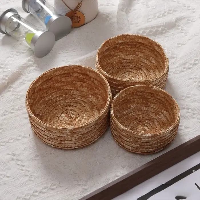 Panier de rangement tissé à la main