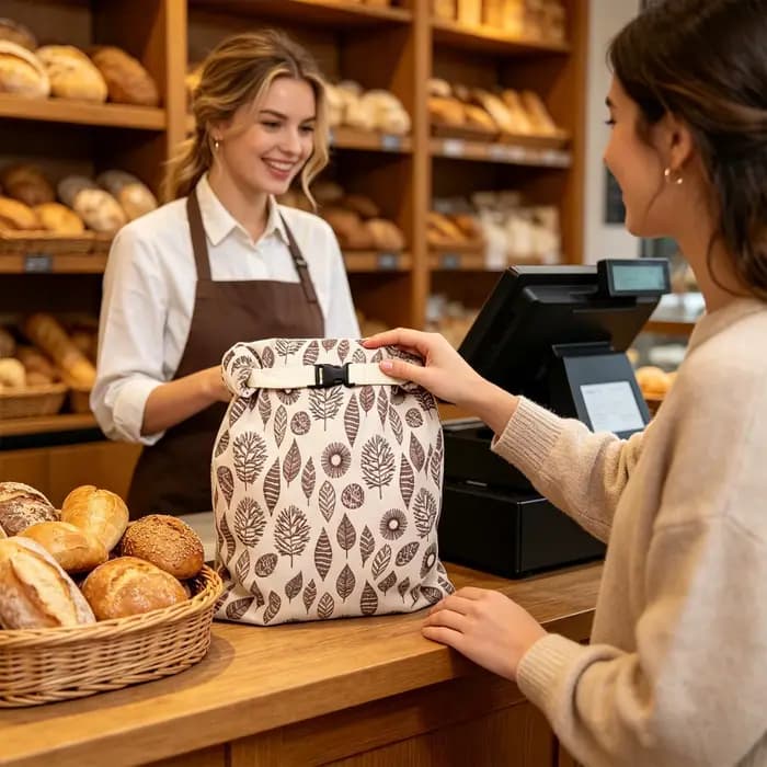 Sacs à pain en cire d'abeille réutilisables pour la conservation des aliments frais faits maison