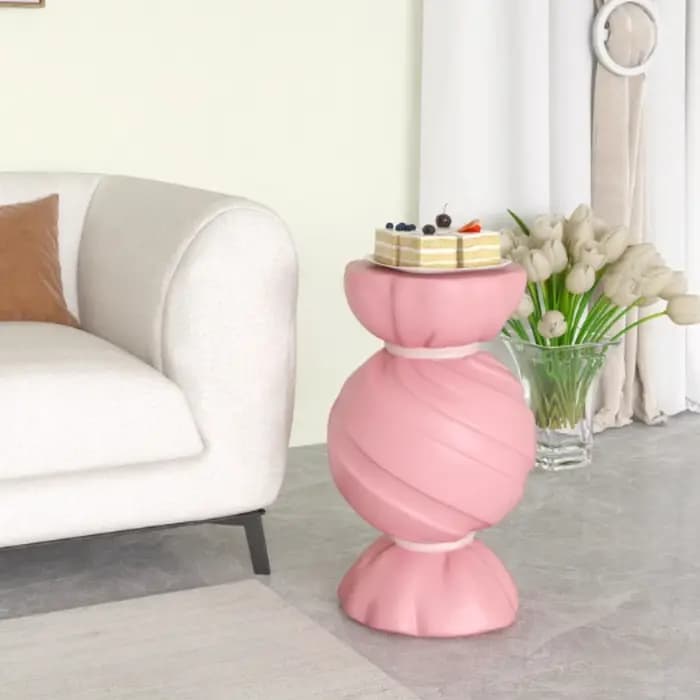Armoire de rangement de bonbons roses, meuble TV pour salon, canapé, Table d'appoint, décoration de maison élégante, cadeau de pendaison de crémaillère