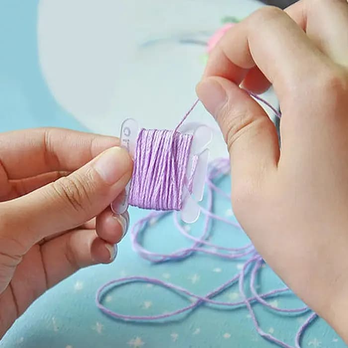 Porte-fil à broder, bobine artisanale, support de rangement pour point de croix, planche de fil à coudre en plastique, organisateur de fil de carte