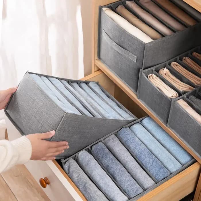 Organisateur de vêtements pantalons vêtements jean boîte de rangement armoire placard Organization s