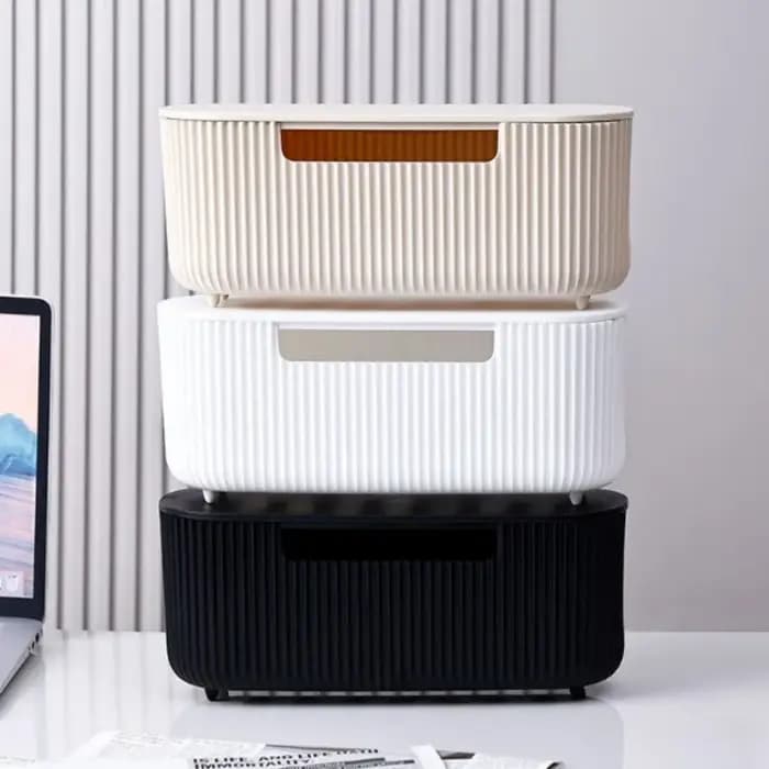Boîte de rangement de câbles de bureau de qualité avec couvercle