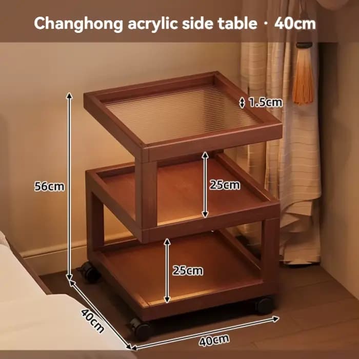 Table d'appoint moderne pour chambre à coucher, étagère de rangement, table basse, meuble de chevet