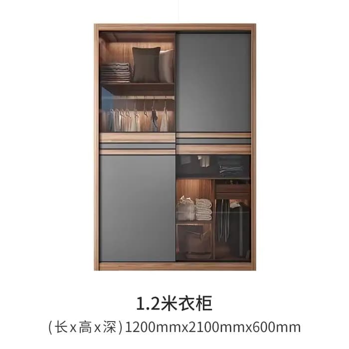 Armoire nordique portes d'armoire coulissantes chambre placards ouverts armoires de chambre placard
