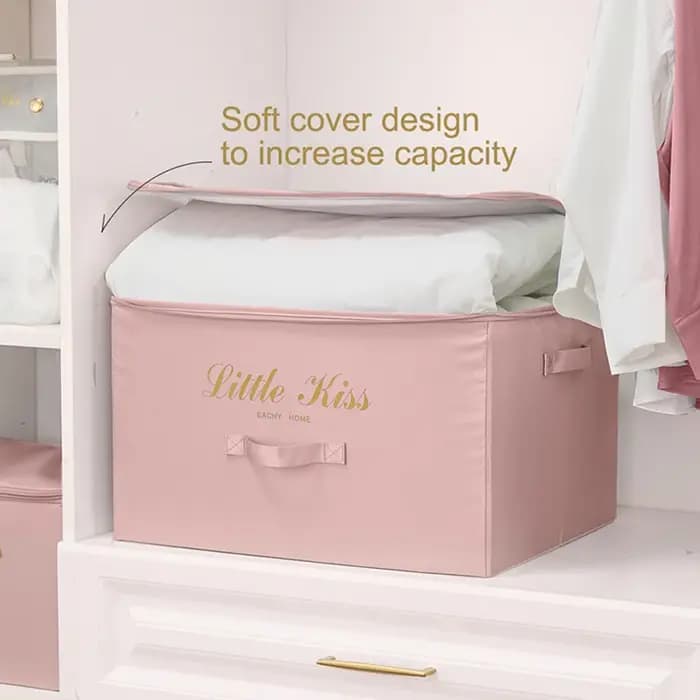 Boîte de rangement pliable pour vêtements, couette, tissu, conteneur, Cisco, grande capacité