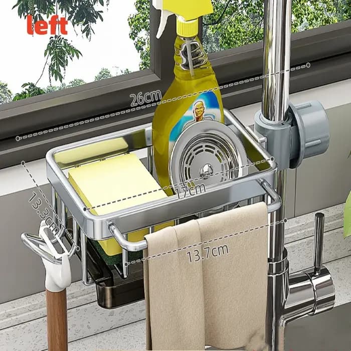 Étagères de rangement pour pomme de douche de salle de bain, support de rangement réglable pour robinet d'évier de cuisine, équipé d'un plateau d'eau, accessoires de salle de bains