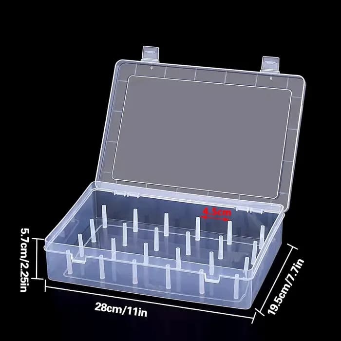 Boîte de rangement pour fil à coudre 42/24 axes
