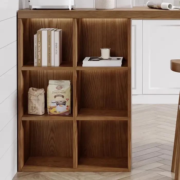 Moderne Wabi Sabi îles De cuisine stockage rustique français élégant
