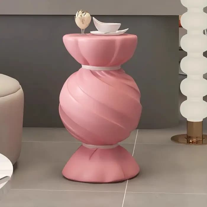 Armoire de rangement de bonbons roses, meuble TV pour salon, canapé, Table d'appoint, décoration de maison élégante, cadeau de pendaison de crémaillère