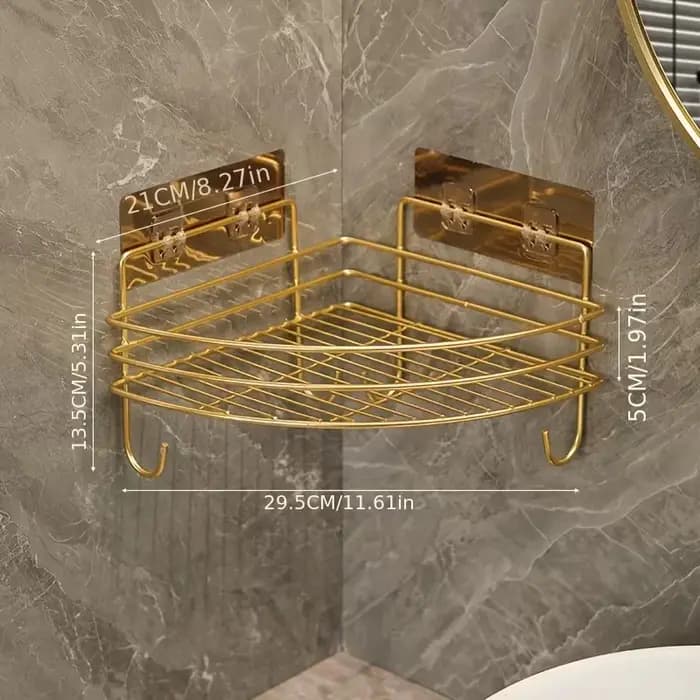 Étagères d'angle en métal de luxe
