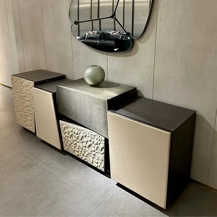 Armoire de Rangement au Design Géométrique Irrégulier