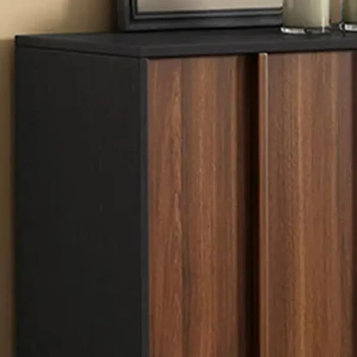 Meuble à chaussures d'entrée d'angle de luxe en bois avec couvercles et rangement compartimenté