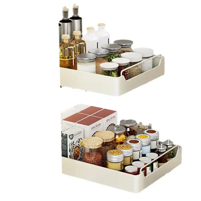 Support de rangement de cuisine en métal avec Rails coulissants