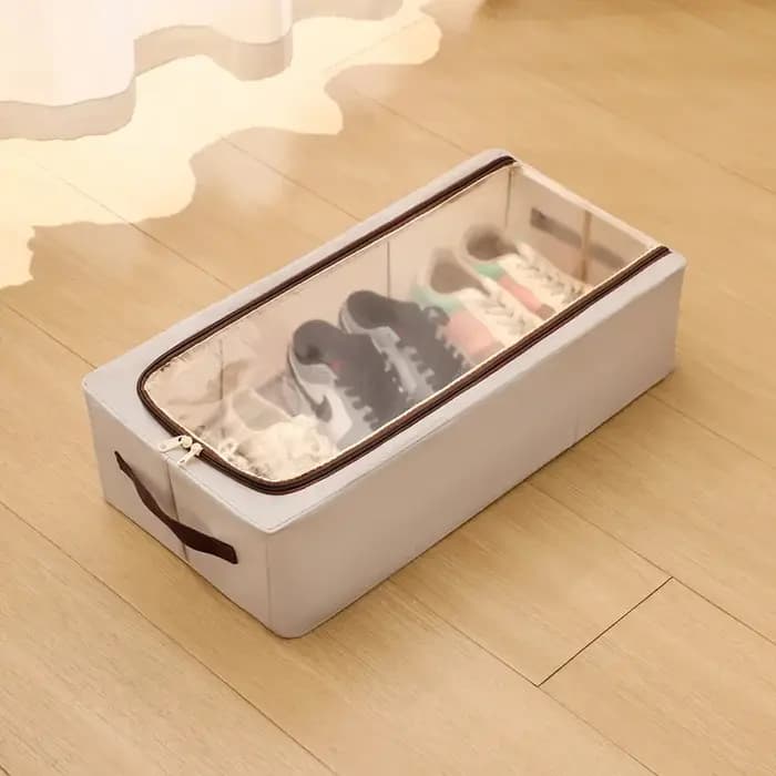 Organisateur de rangement de chaussures sous le lit