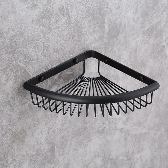 Étagère d'angle murale en laiton chromé, or rose, support de gel shampoing, panier de douche, étagèr