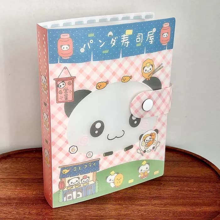 Kawaii A6 Panda Document organisateur classeur de rangement Vintage Showa Style page fixe Scrapbook