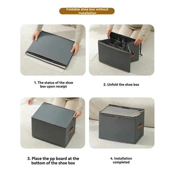 Hlzs-solution de rangement de chaussures pour placard-paquet de 2 organisateurs de chaussures avec c