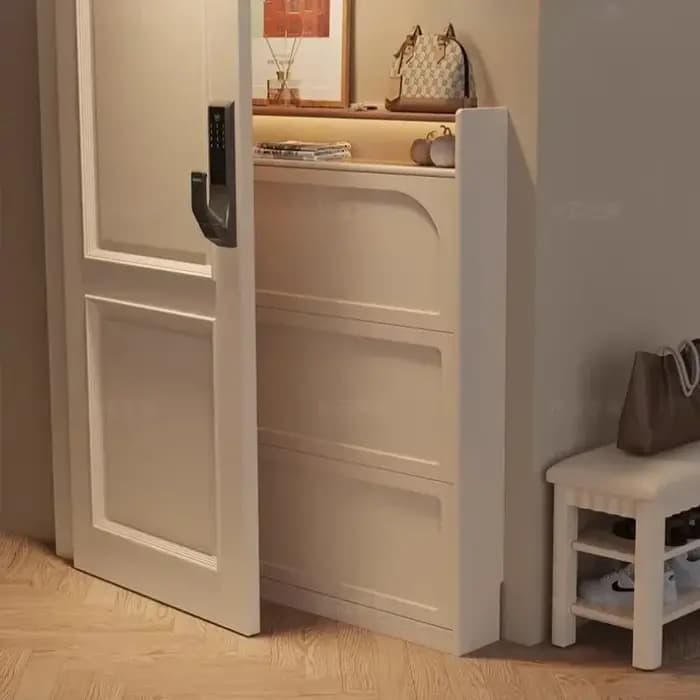 Meuble à chaussures en bois moderne pour chambre et entrée