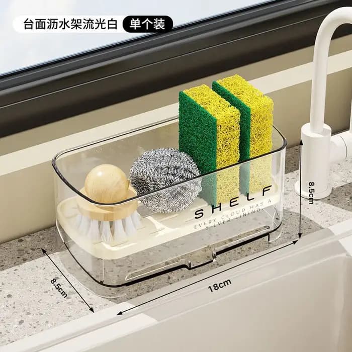 Organisateur de cuisine, outils de nettoyage d'évier, support de rangement, égouttoir multifonctionn