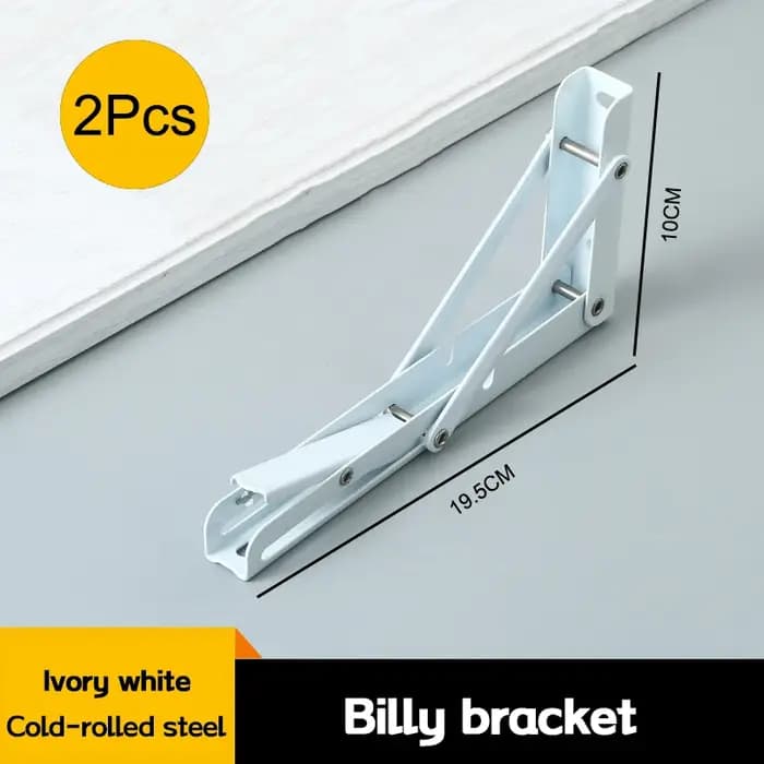 Supports d'étagère pliants robustes de 8 pouces