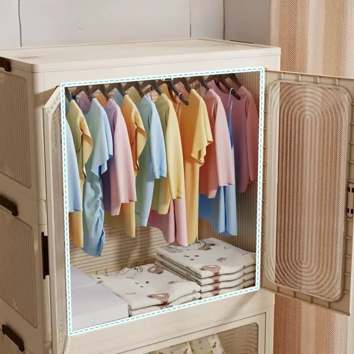 Armoire moderne transparente blanc pliable affichage appartement