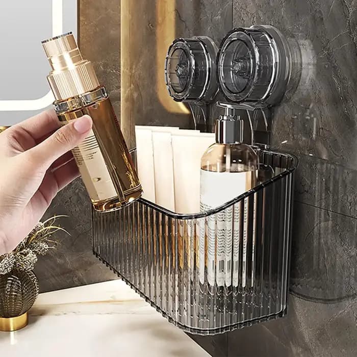 Panier d'étagère à ventouse de douche