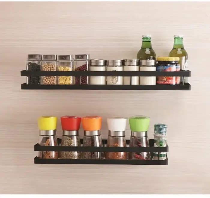 Étagère de rangement murale pour pots à épices