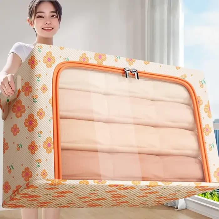 Boîte de rangement en tissu Oxford de grande capacité