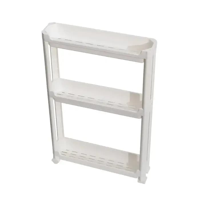 Armoire de rangement étroite multi-niveaux à placer derrière la porte