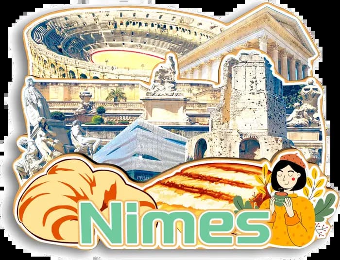 Bordeaux La Rochelle Toulouse Montpellier Nimes Albi Carcassonne Lourdes Angers France Réfrigérateur Aimant Voyage Souvenir Cadeau