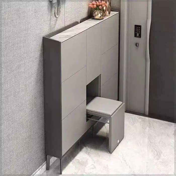 Étagère de rangement grandes armoires à chaussures derrière la porte