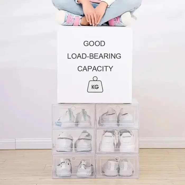 Nouvelles boîtes à chaussures transparentes empilables