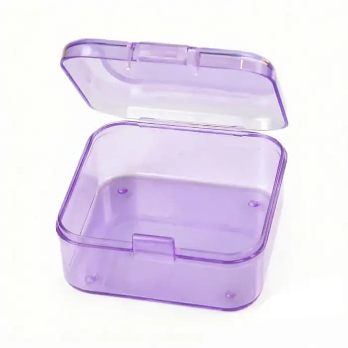 1 boîte de rangement en plastique mini avec couvercle