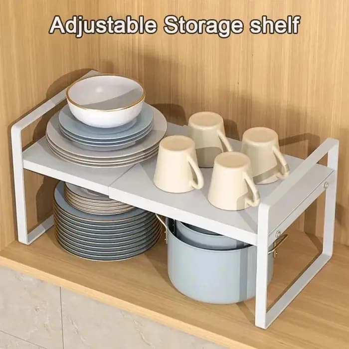 Organisateur de placard de cuisine extensible à plusieurs niveaux