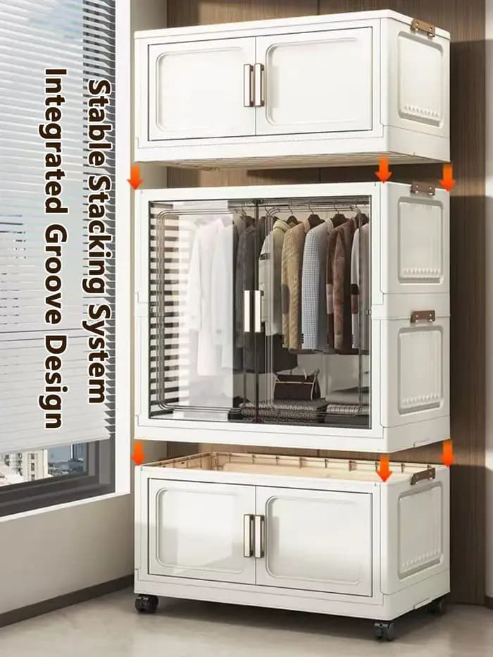Armoire de rangement pliante multifonctionnelle