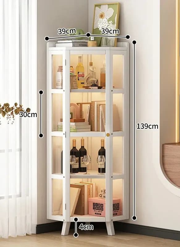 Armoire d'angle pour salle à manger