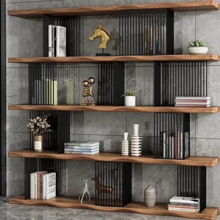 Bibliothèque d'angle armoires de salon vanité étagère en bois de luxe Bar